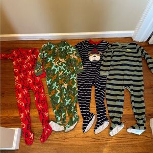4t toddler boys pajamas fleece airplanes stripe alphabet pjs